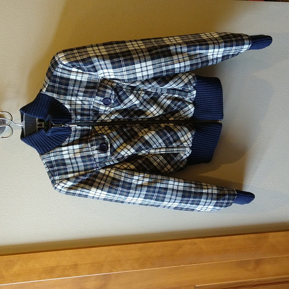GUESS Jacket plaid  bomber style